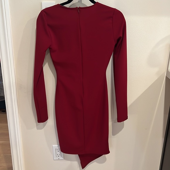 Lulu’s Dress Love Me Long Sleeve Bodycon Christmas Holiday Red Small - Picture 2 of 4